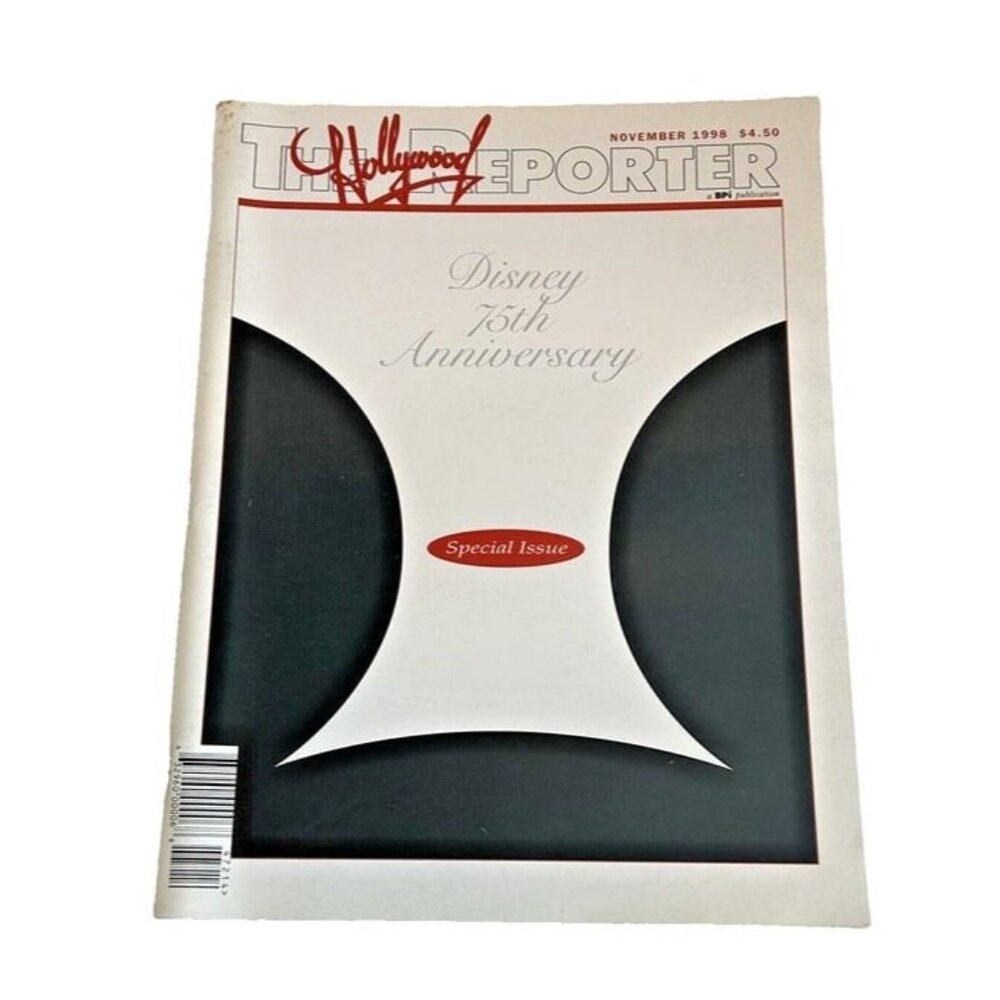 DISNEY 75TH ANNIVERSARY Special Issue Hollywood Reporter November 1998 Vintage